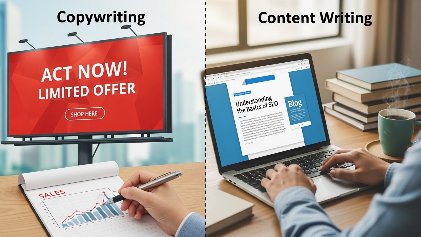 Copywriting vs Content Writing